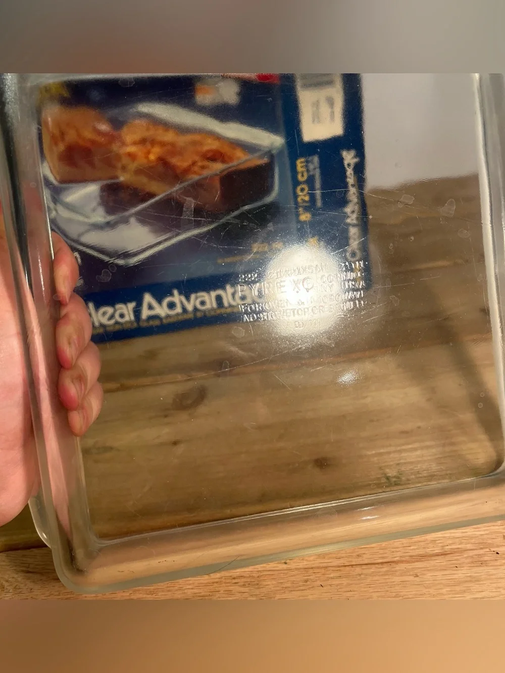 Vintage Pyrex Clear Advantage Non-Stick Glass 2Qt Baking Dish Open Box